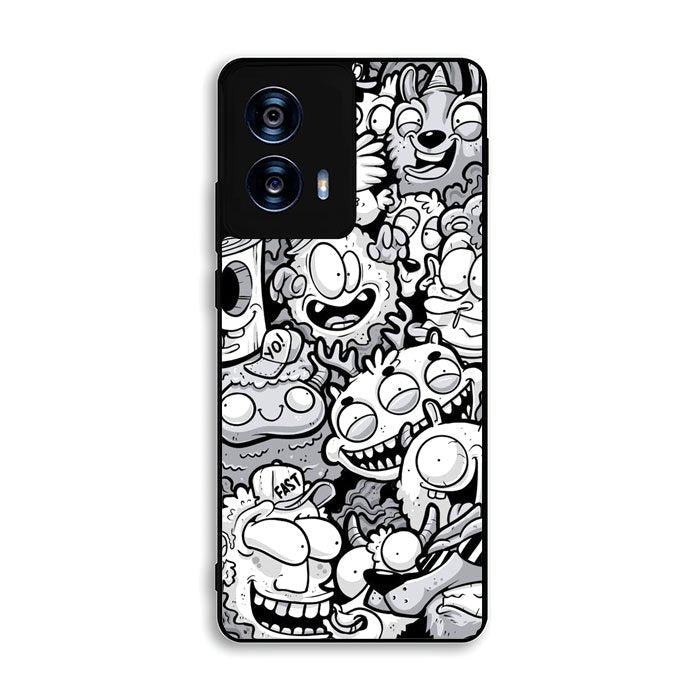 Doodle Art Cartoon Motorola Moto G Power 5G 2024 Case DC7820