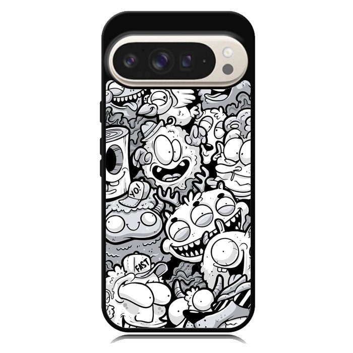 Doodle Art Cartoon Google Pixel 10 Pro XL Case DC0545