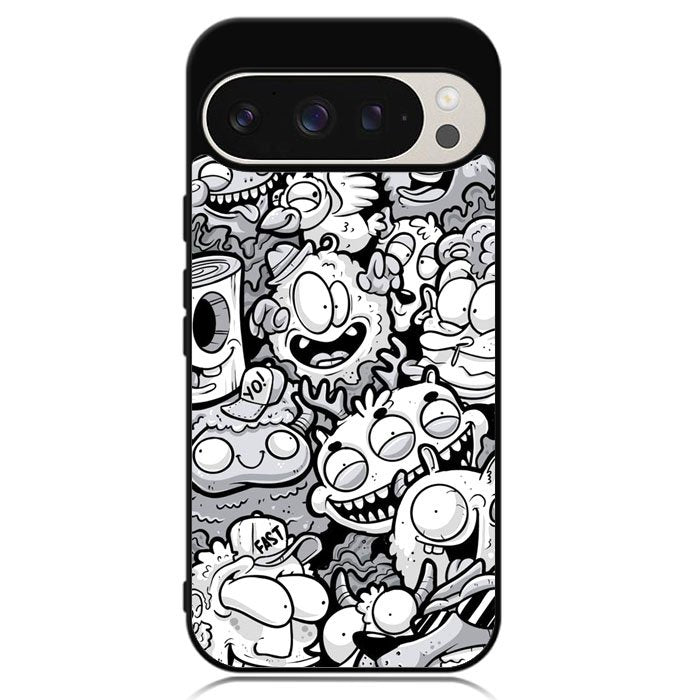 Doodle Art Cartoon Google Pixel 9 Pro XL Case DC0545