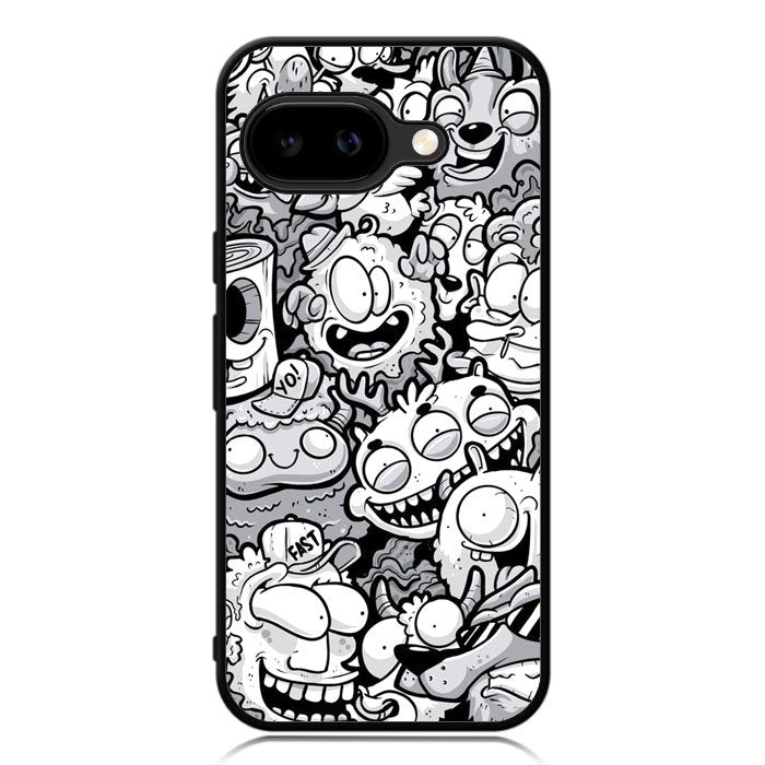 Doodle Art Cartoon Google Pixel 9A Case DC0545