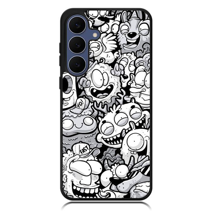 Doodle Art Cartoon Samsung Galaxy S25 Plus , Samsung Galaxy S25+ Case DC0545