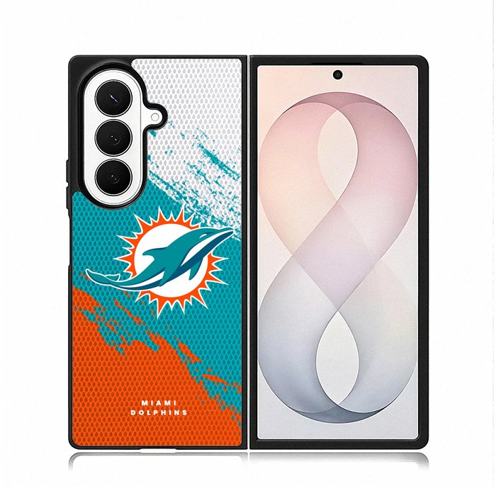 Miami Dolphins Samsung Galaxy Z Fold 8 Ultra Case DC1129
