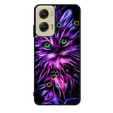 Cat Glow Purple 1st Motorola Moto G Stylus 5G 2024 Case
