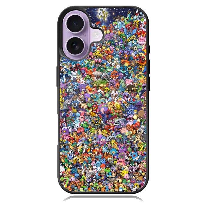 All Pokemon Character iPhone 16 Case DC0058