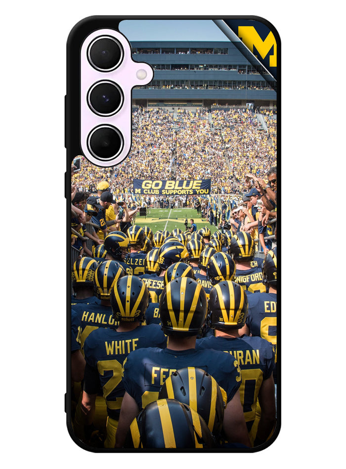 Michigan Go Blue Samsung Galaxy A35 5G Case