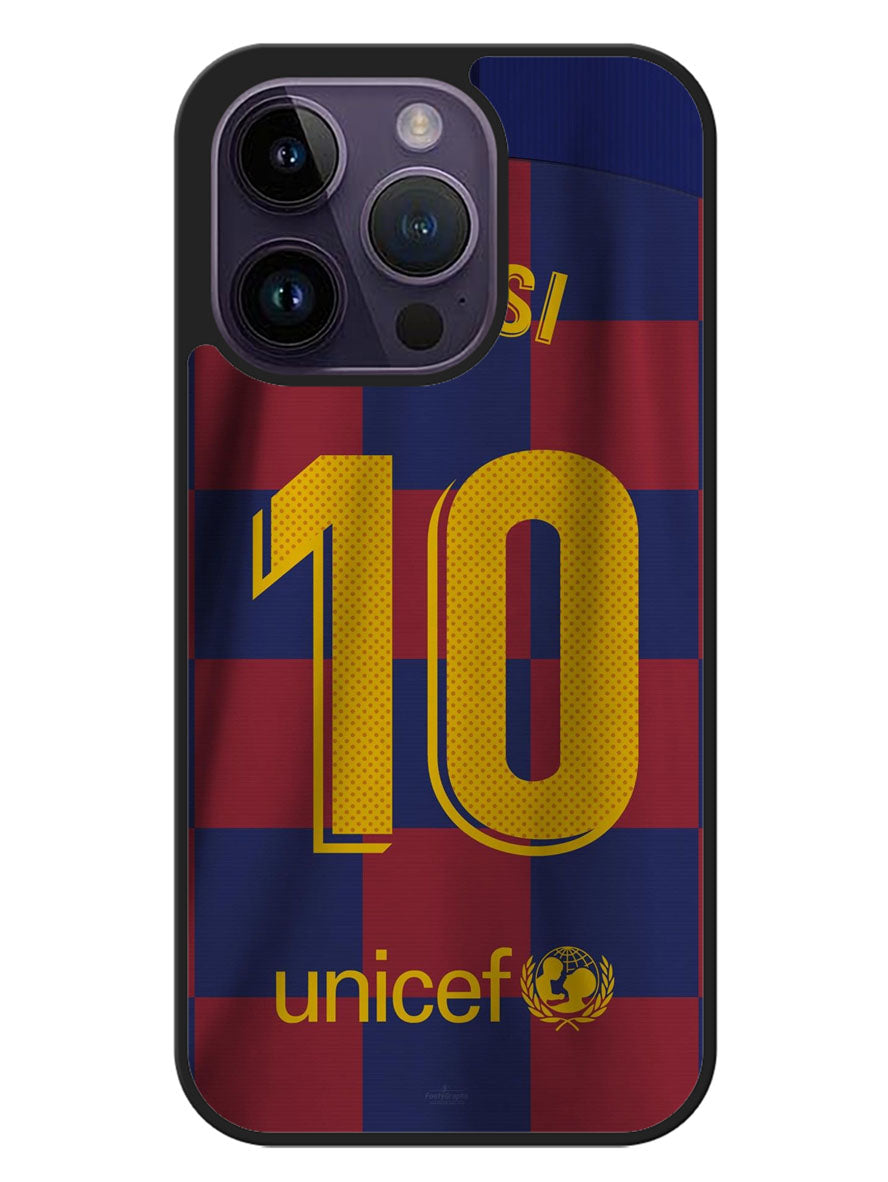 Messi Barcelona Jersey iPhone 14 Pro Case