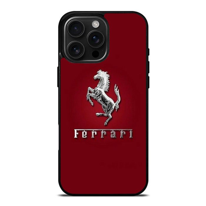 Ferrari Logos iPhone 16 Pro Max Case DC0635