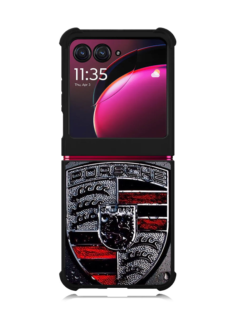 Porsche Logo 4th Motorola Moto Razr Plus 2023 , Moto Razr+ 2023 Case