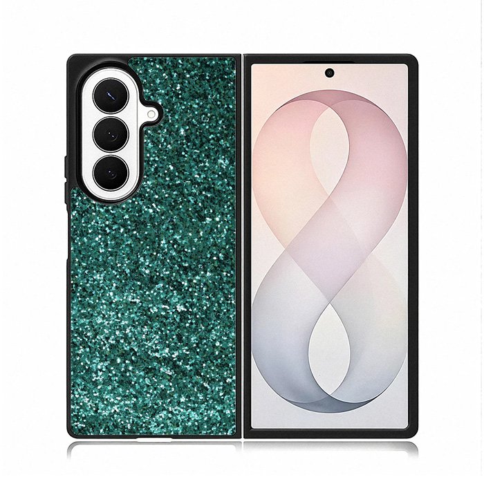 Glitter Green Samsung Galaxy Z Fold 8 Ultra Case DC0698
