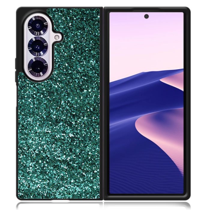 Glitter Green Samsung Galaxy Z Fold 7 Case DC0698