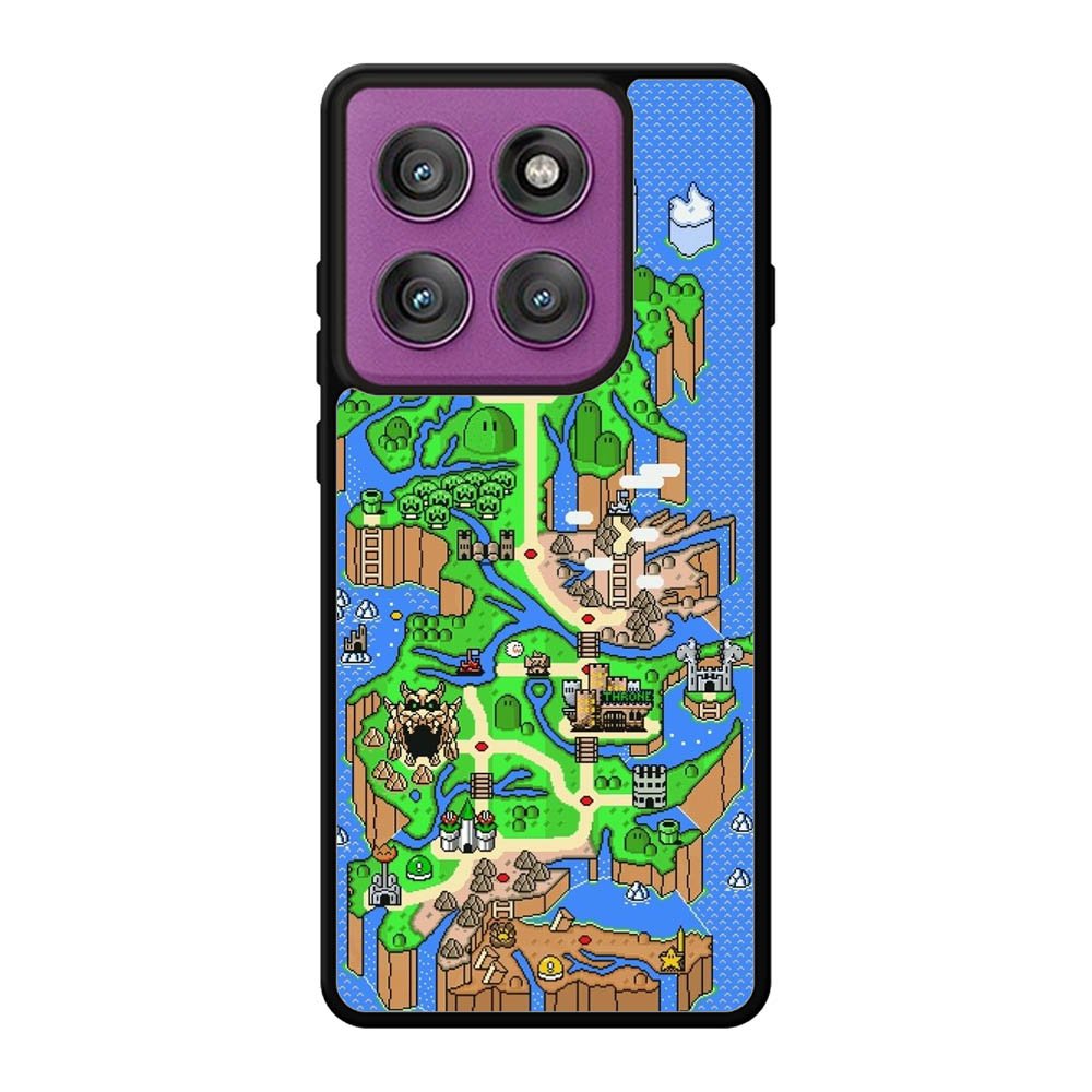 Super Mario World Map Motorola Moto Edge 60 Pro Case
