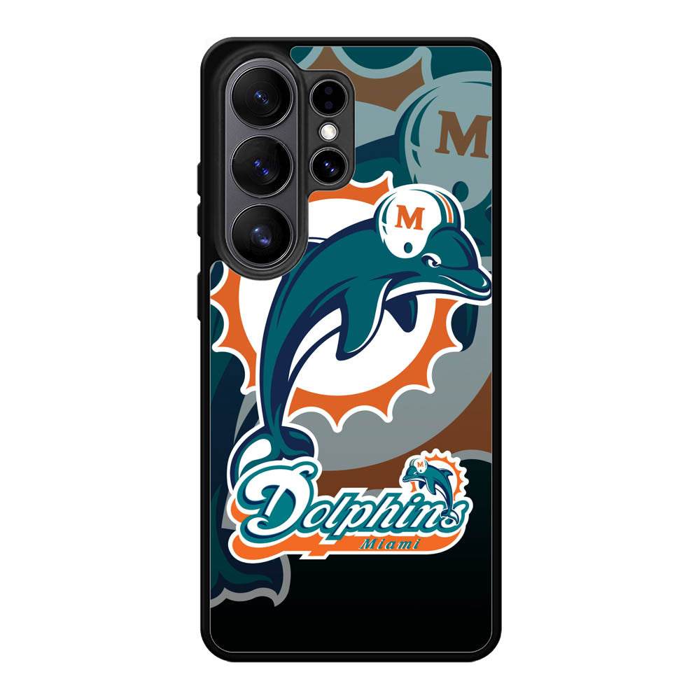 Miami Dolphins Nfl Samsung Galaxy S26 Ultra phone case with DC1135 design