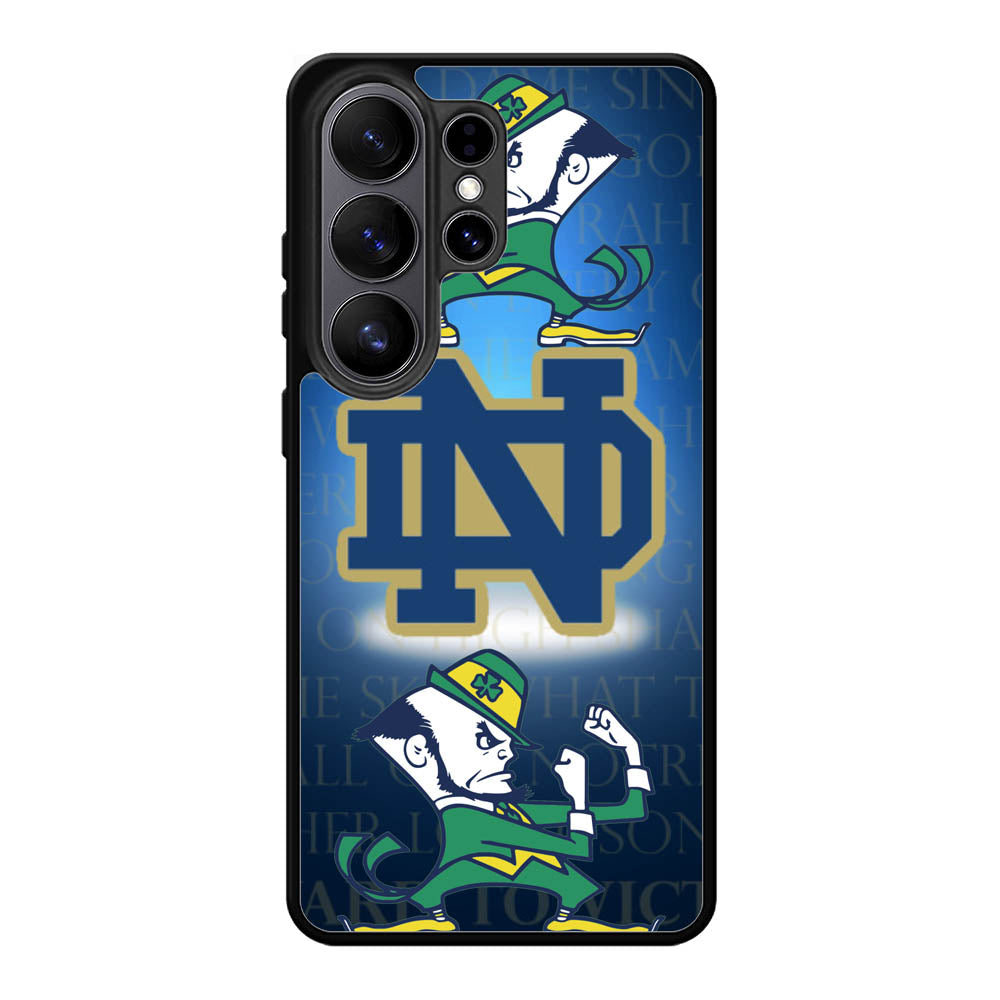 Notre Dame Fighting Irish Samsung Galaxy S26 Ultra phone case with DC1297 design