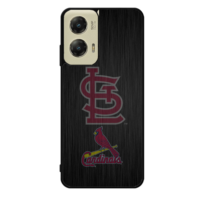 St Louis Cardinals Logo Wood Motorola Moto G Stylus 5G 2024 Case