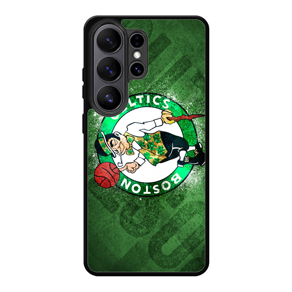 Boston Celtics Samsung Galaxy S26 Ultra phone case with DC0233 design