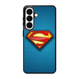 Superman Blue Carbon Logo Samsung Galaxy S26 phone case with DC1798 design