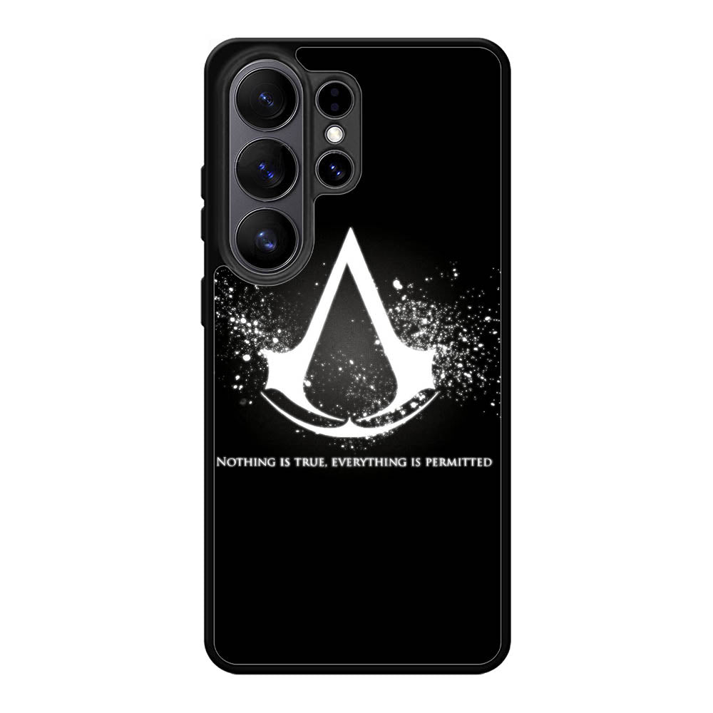 Assassins Creed Symbol Glow Samsung Galaxy S26 Ultra phone case with DC0097 design