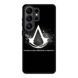 Assassins Creed Symbol Glow Samsung Galaxy S26 Ultra phone case with DC0097 design