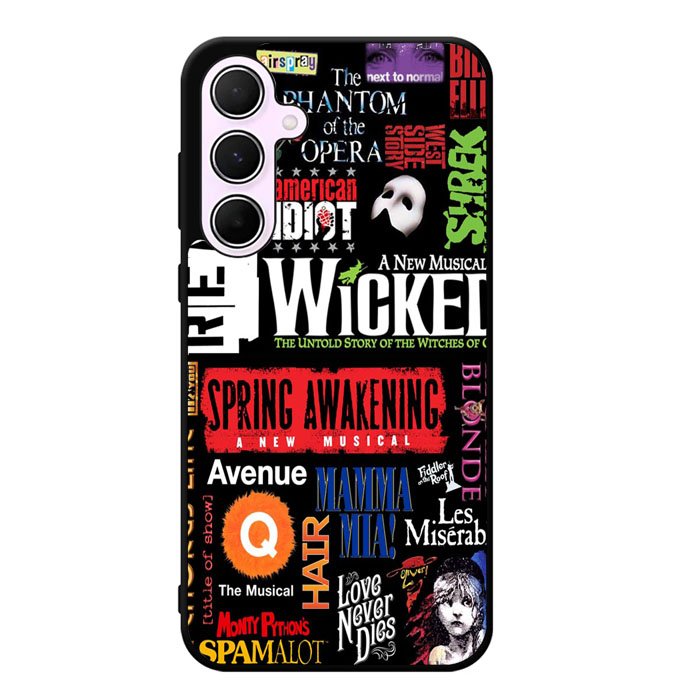Broadway Musical Collage Case Samsung Galaxy A35 5G Case DC0243