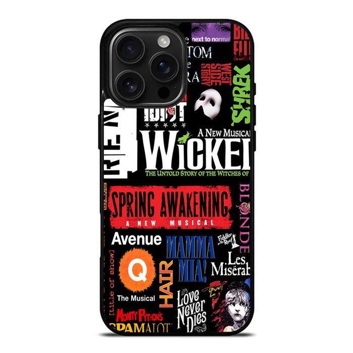 Broadway Musical Collage Case iPhone 16 Pro Case DC0243