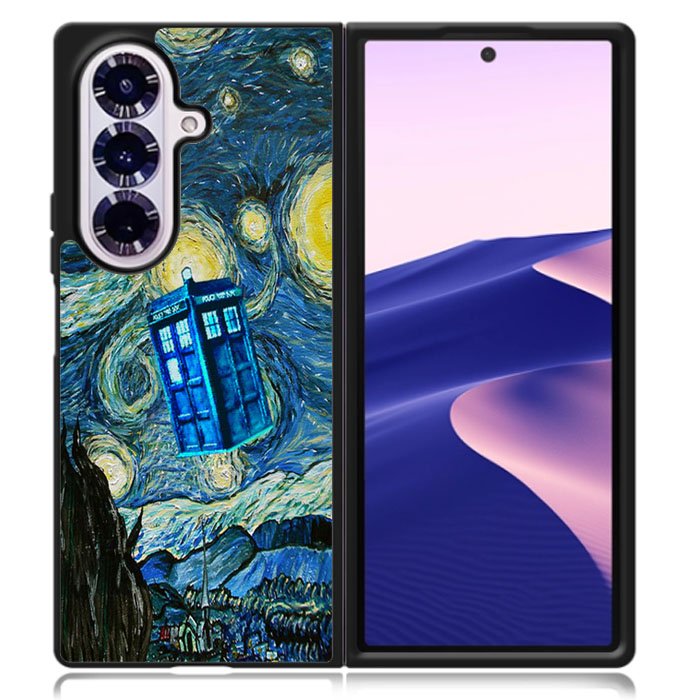 Doctor Who Starry Night Case Samsung Galaxy Z Fold 7 Case DC0531