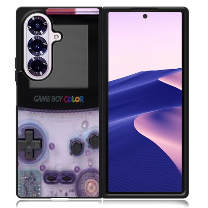 Purple Gameboy Case Samsung Galaxy Z Fold 7 Case DC1519