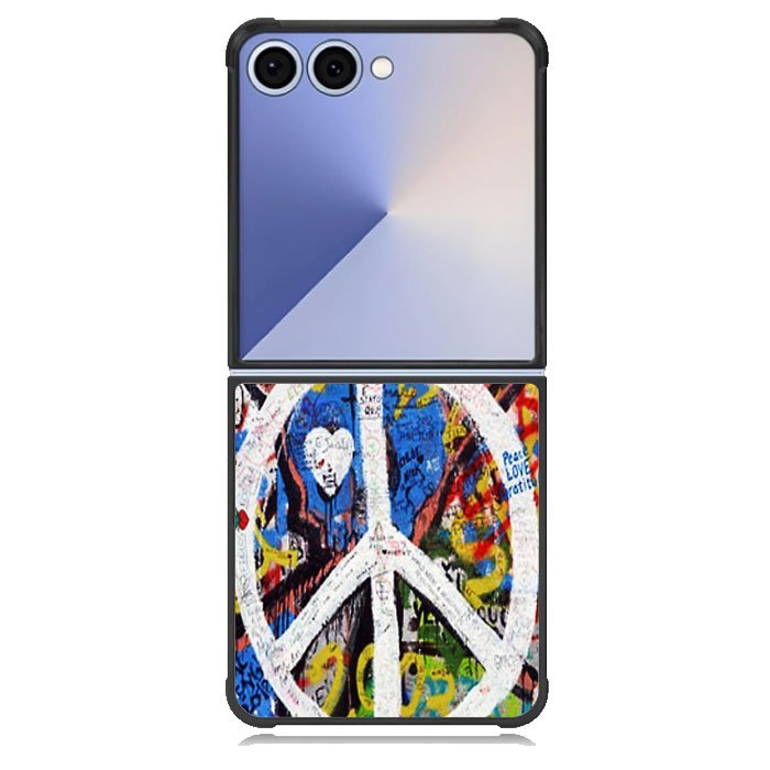 Peace Sign Graffiti Love Art Case Samsung Galaxy Z Flip 7 Case DC1388
