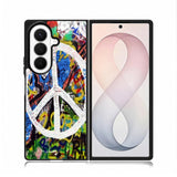 Peace Sign Graffiti Love Art Case Samsung Galaxy Z Fold 8 Ultra Case DC1388