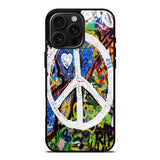Peace Sign Graffiti Love Art Case iPhone 16 Pro Max Case DC1388