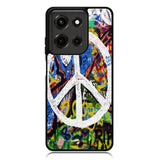 Peace Sign Graffiti Love Art Case Motorola Moto G Power 5G 2025 DC1388
