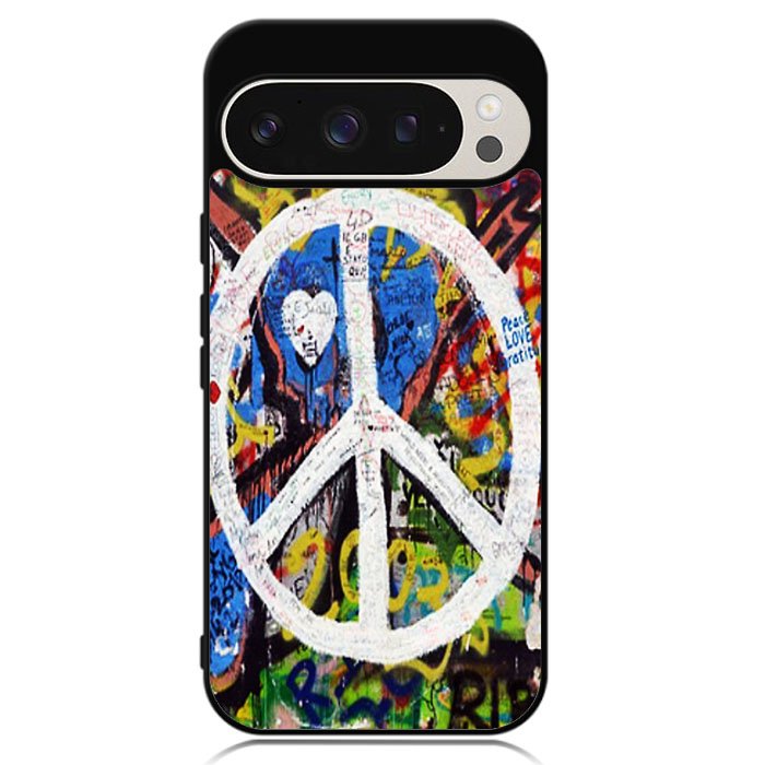 Peace Sign Graffiti Love Art Case Google Pixel 9 | Google Pixel 9 Pro Case DC1388