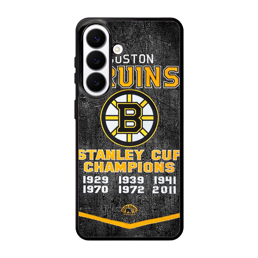 Boston Bruins Grunge Hockey2 Case Samsung Galaxy S26 phone case with DC0227 design