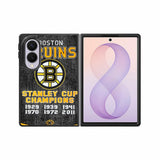 Boston Bruins Grunge Hockey2 Case Samsung Galaxy Z Fold 8 Case DC0227