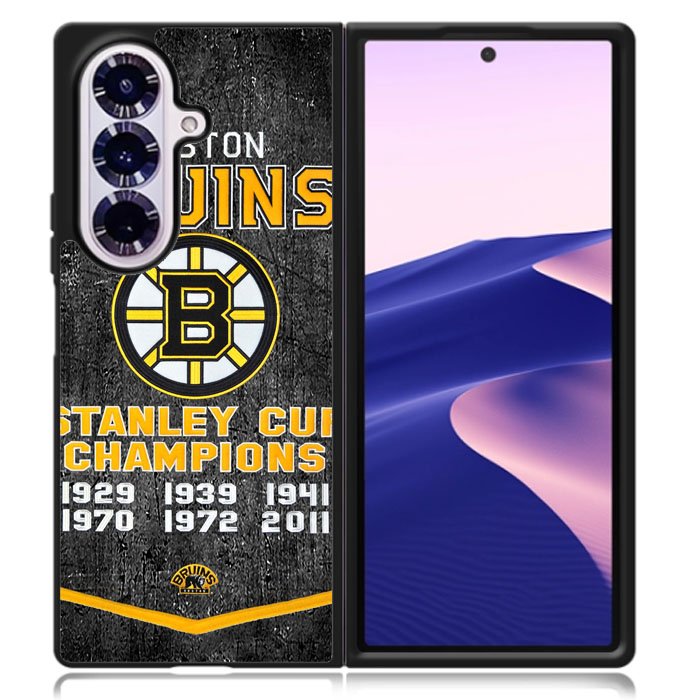 Boston Bruins Grunge Hockey2 Case Samsung Galaxy Z Fold 7 Case DC0227