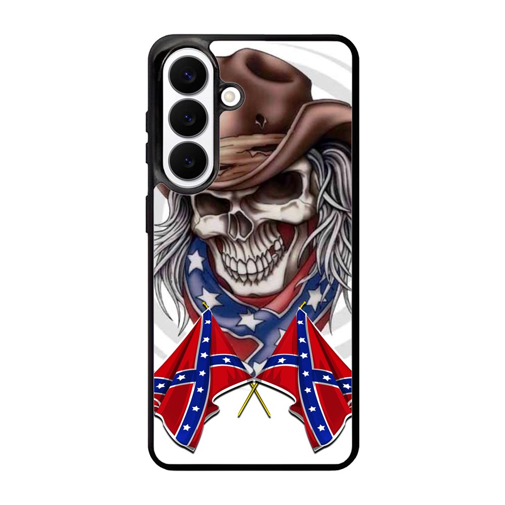 Rebel Skull Cowboy Case Samsung Galaxy S26 phone case with DC1565 design