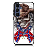 Rebel Skull Cowboy Case Samsung Galaxy S24 Plus , Samsung Galaxy S24+ Case DC1565