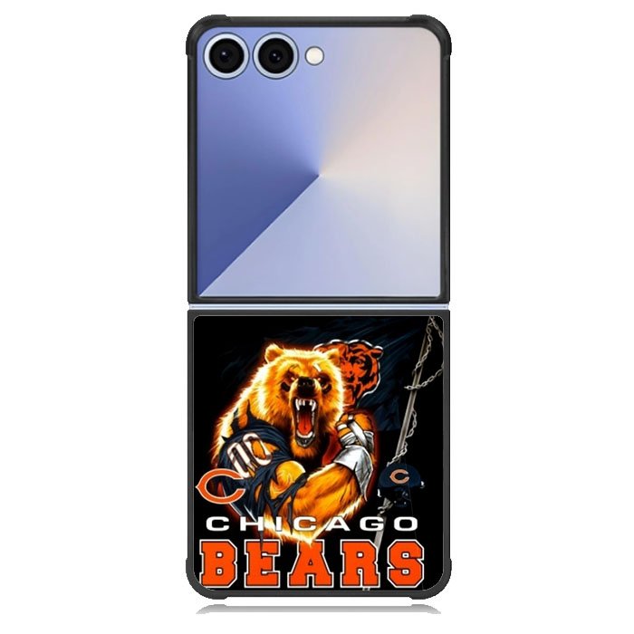 Rare Chicago Bears Nfl Team Bear Mascot Case Samsung Galaxy Z Flip 7 Case DC1548