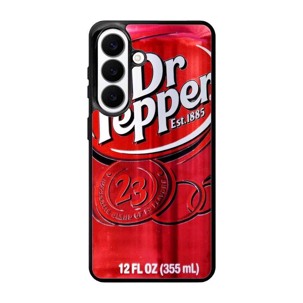 Dr Pepper Canned Can Drink Cola Soda Beverage Case Samsung Galaxy S26 Plus phone case with DC0547 design