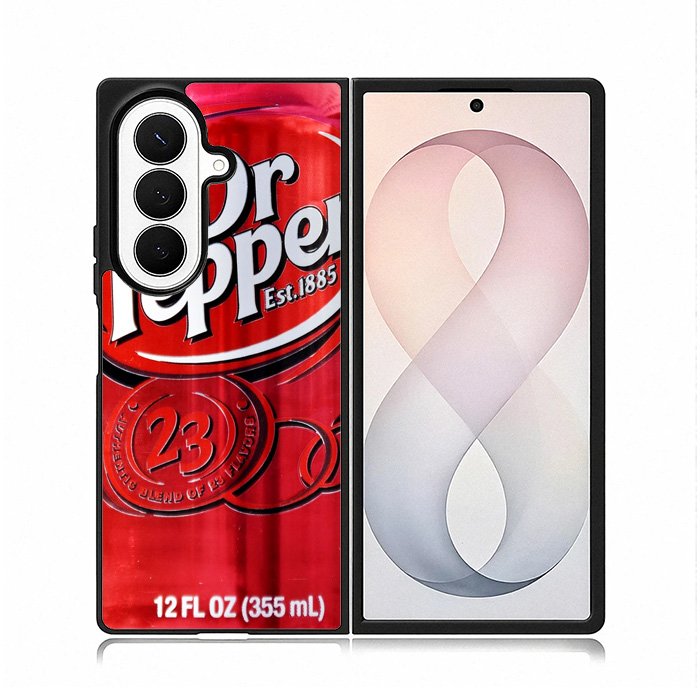 Dr Pepper Canned Can Drink Cola Soda Beverage Case Samsung Galaxy Z Fold 8 Ultra Case DC0547