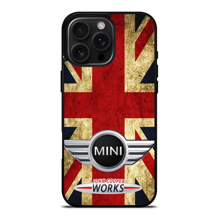 Mini Cooper Flag Jack Case iPhone 16 Pro Max Case DC1176