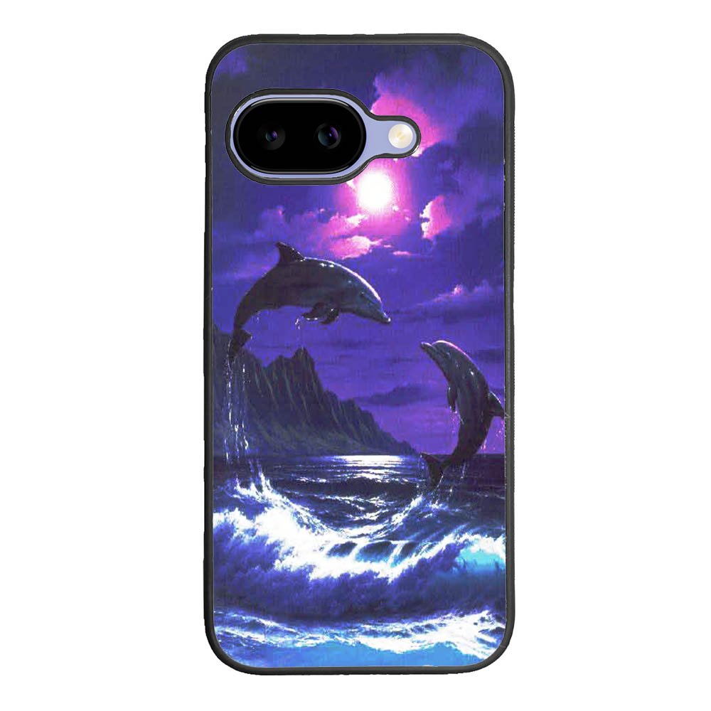 Purple Night Dolphins Beautiful Case Google Pixel 10A Case DC1522