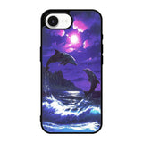 Purple Night Dolphins Beautiful Case iPhone 17e Case DC1522