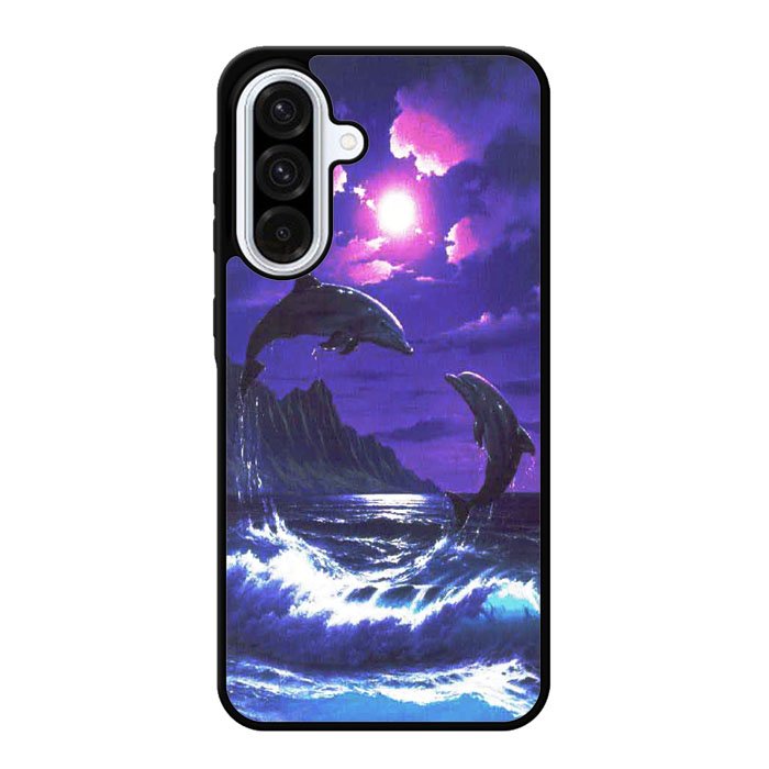 Purple Night Dolphins Beautiful Case Samsung Galaxy A16 Case DC1522