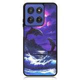 Purple Night Dolphins Beautiful Case Motorola Moto G Stylus 5G 2025 DC1522