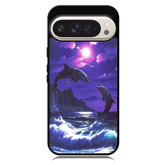 Purple Night Dolphins Beautiful Case Google Pixel 10 | Google Pixel 10 Pro Case DC1522