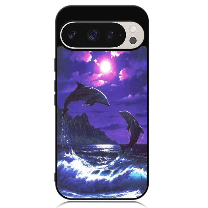 Purple Night Dolphins Beautiful Case Google Pixel 9 Pro XL Case DC1522