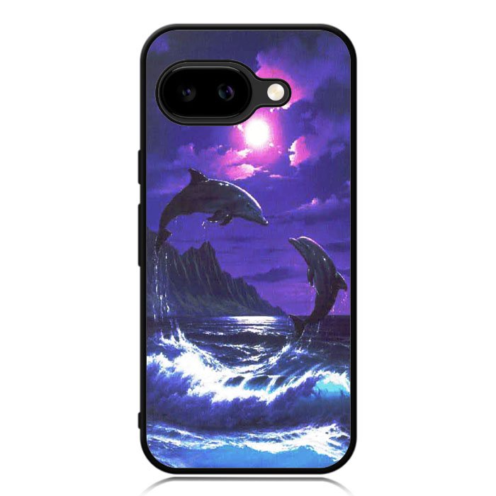Purple Night Dolphins Beautiful Case Google Pixel 9A Case DC1522