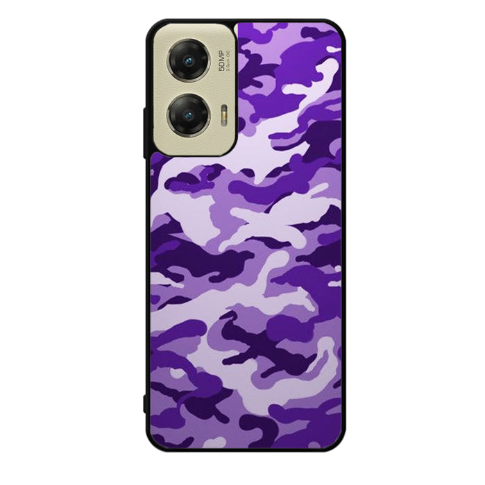 Purple Camouflage Motorola Moto G Stylus 5G 2024 Case