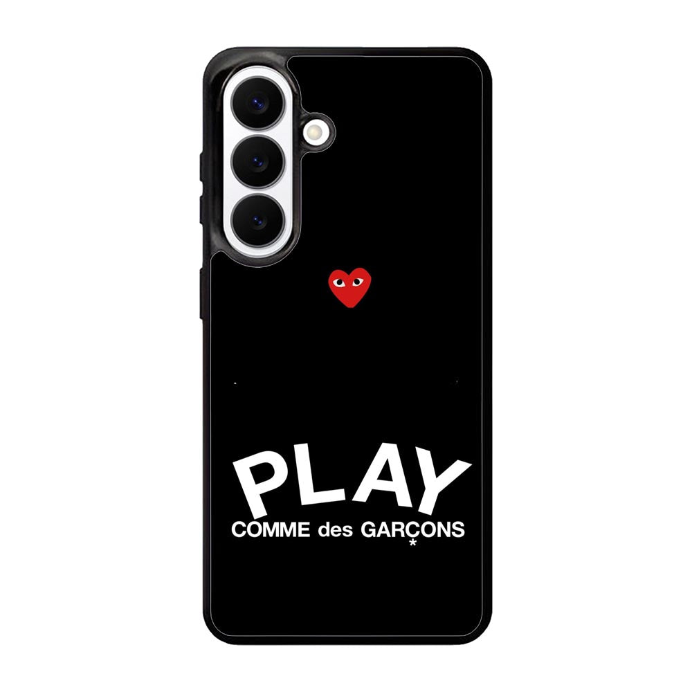 Comme Des Garcons Play X Samsung Galaxy S26 phone case with DC0379 design