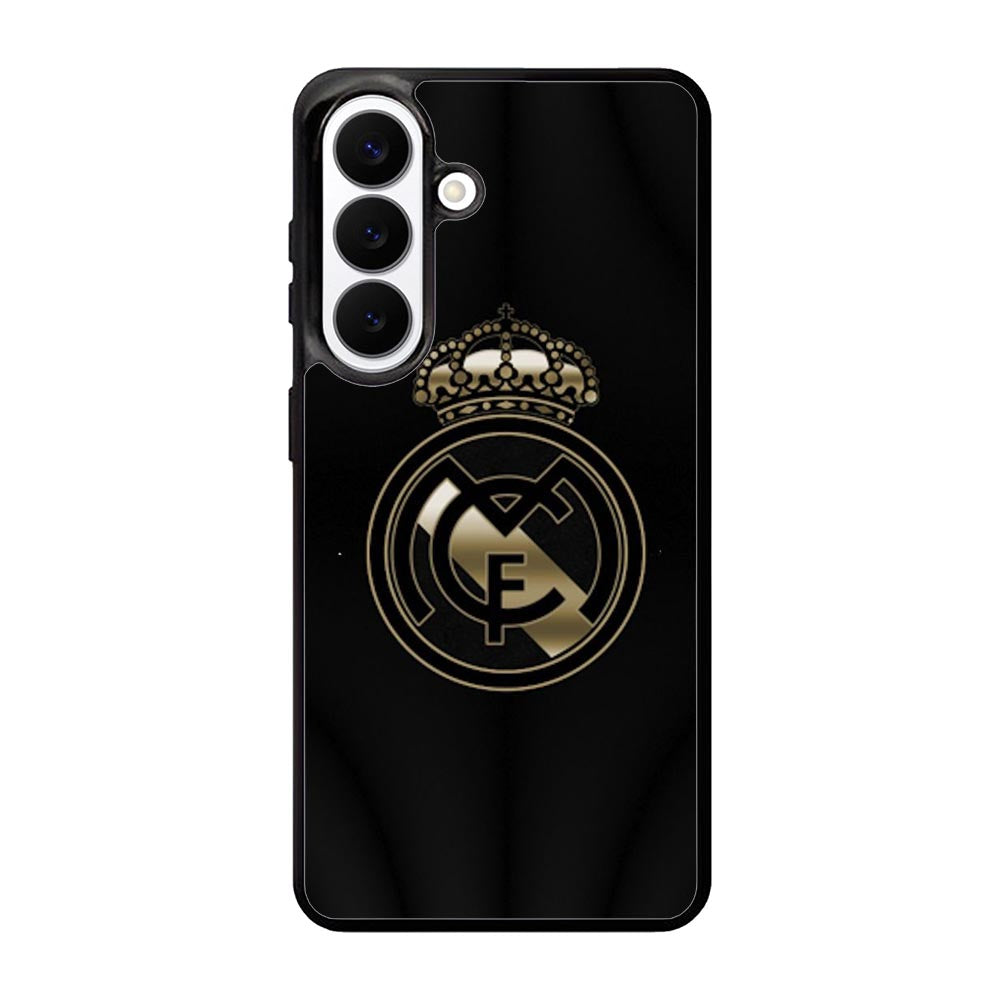 Real Madrid Gold Samsung Galaxy S26 phone case with DC1551 design
